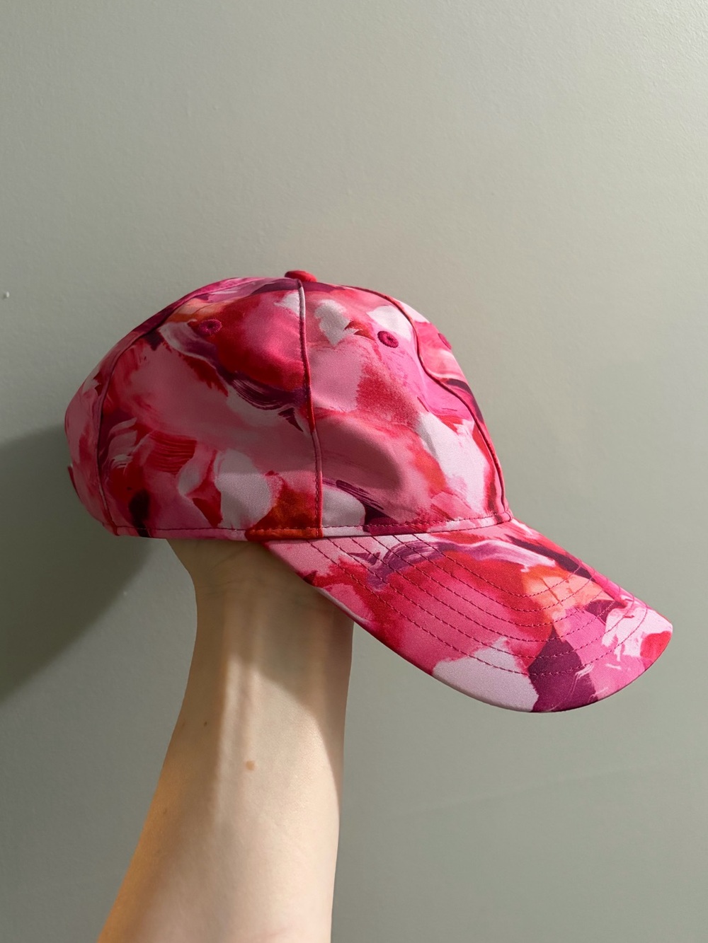 Athleta Pink Floral Print Hat